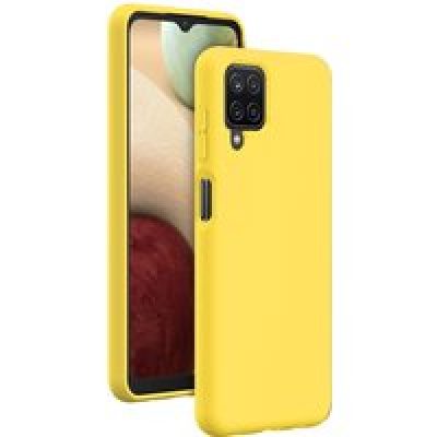 Coque Silicone SoftTouch Jaune pour Samsung G A12 Bigben