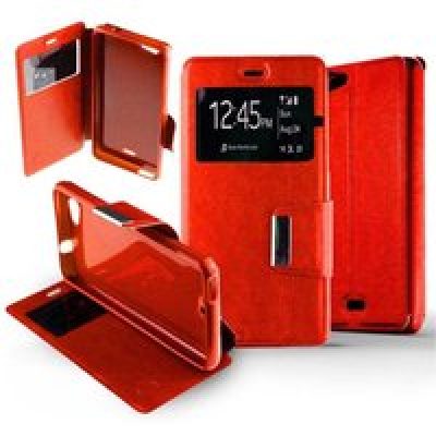 Etui Folio compatible Rouge Wiko Highway Signs