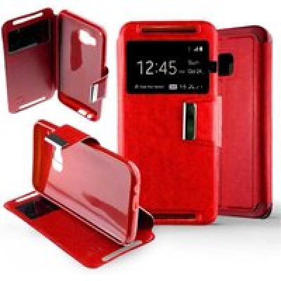 Etui Folio compatible Rouge HTC One M9