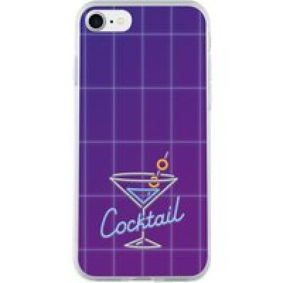 Coque rigide holographique cocktail pour iPhone SE (2020)/8/7/6S/6
