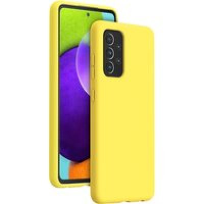Coque Silicone SoftTouch Jaune pour Samsung G A52 4G / A52 5G / A52s 5G Bigben