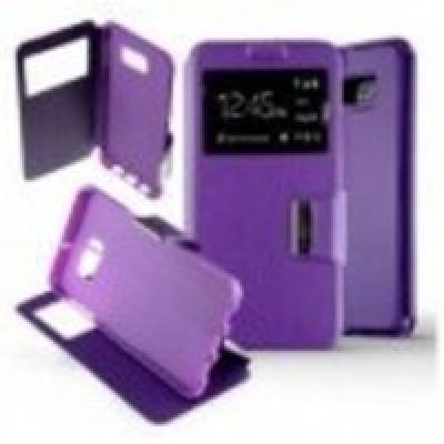 Etui Folio compatible Violet Samsung Galaxy S6 Edge Plus