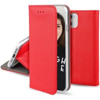 Etui Folio Rouge pour Xiaomi Xiaomi Redmi 9T - Fermeture Magnetique - Fonction cinéma Stand - Rangement cartes inclus