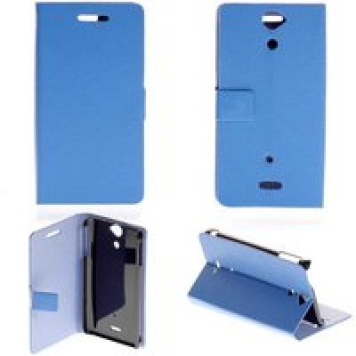Etui Folio compatible Bleu Sony Xperia V
