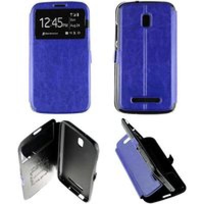 Etui Folio compatible Bleu Alcatel One Touch Pop S9