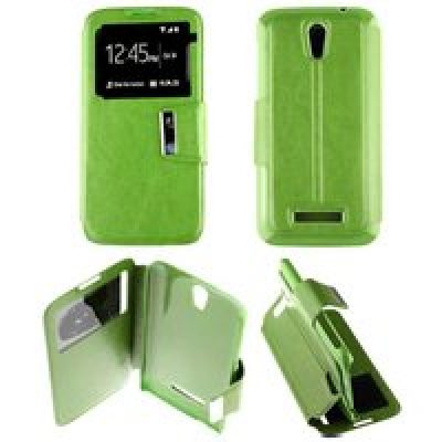 Etui Folio compatible Vert Alcatel One Touch Pop S7