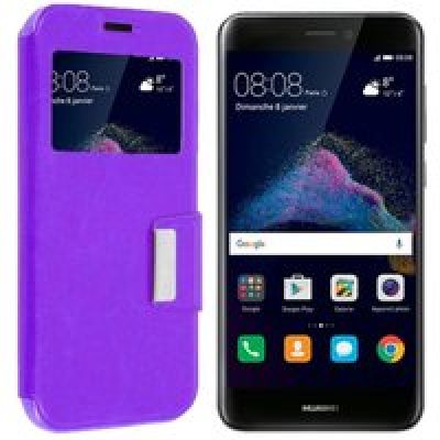 Etui Folio compatible Violet Huawei P8 Lite 2017