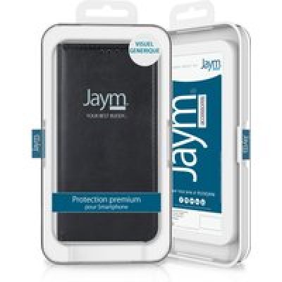 JAYM - Etui Folio Noir pour Xiaomi Redmi Note 10 4G / Redmi Note 10S ? Fermeture Magnetique ? Fonction cinéma Stand ? Rangement cartes inclus