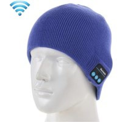 Bonnet Connecté Smartphones iOs Android Bluetooth Écouteurs Sans Fil Micro Bleu YONIS