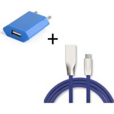 Pack Chargeur Type C pour Smartphone (Cable Fast Charge + Prise Secteur Couleur USB) Android