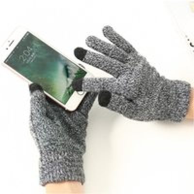 Gants Homme tactiles pour Smartphone Taille M 3 doigts Hiver