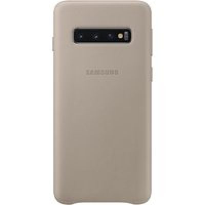 Coque rigide en cuir gris Samsung EF-VG973LJ pour Galaxy S10 G973