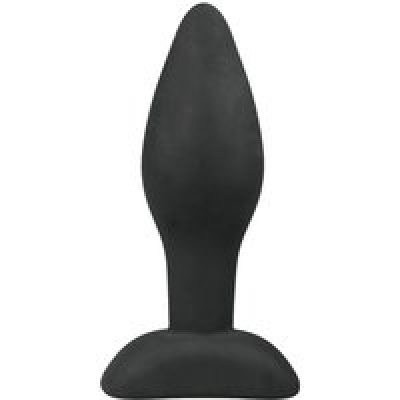 Plug anal noir en silicone - Small