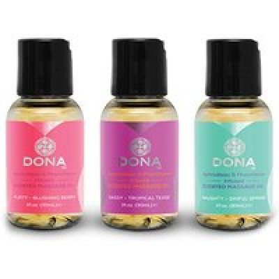 Dona - Lot de 3 huiles de massage parfumées