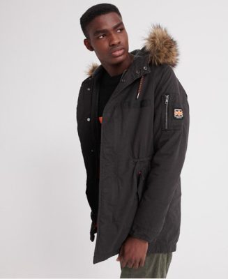 Superdry Homme Parka Mountain Rookie Aviator Noir Taille: S