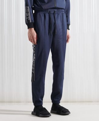 Superdry Femme Sdx Pantalon de Survêtement Unisexe Peep Sdx en Édition Limitée Bleu Marine Taille: S/M