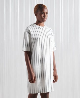 Superdry Femme Sdx Robe T-shirt épaisse Sdx en Édition Limitée Blanc Taille: S/M