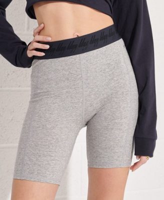 Superdry Femme Short Cycliste Essential Gris Taille: 40