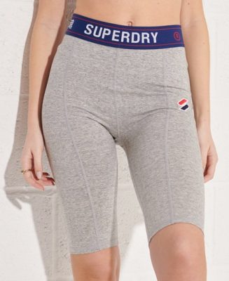 Superdry Femme Cycliste Sportstyle Essential Gris Clair Taille: 44