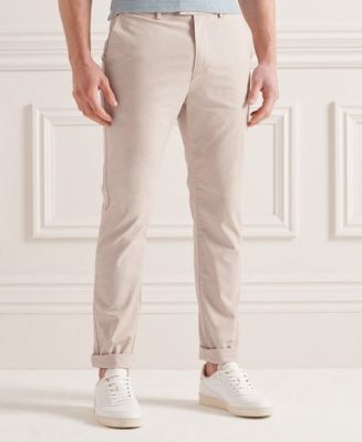 Superdry Homme Pantalon Chino Studios Gris Taille: 34/34