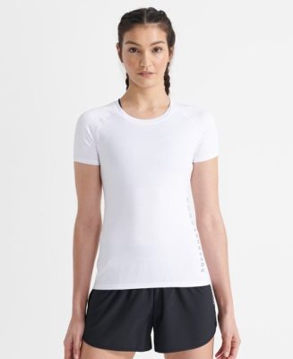 Superdry Femme Sport T-shirt Training Essential Blanc Taille: 40