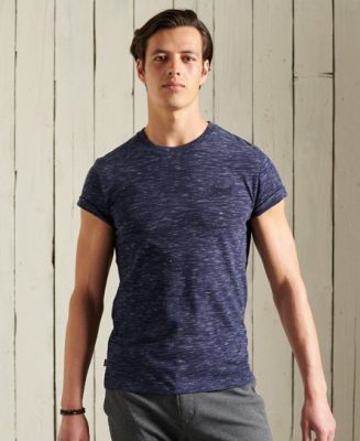 Superdry Homme Lot de Trois T-shirts en Coton bio Bleu Taille: XS