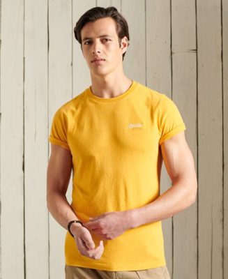Superdry Homme Lot de Trois T-shirts en Coton bio Jaune Taille: XS