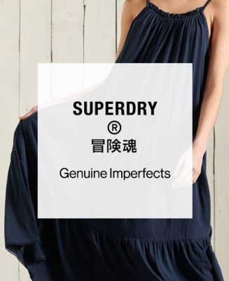 Superdry Femme Robes en Jersey Factory Second Lucky Dip Noir Taille: 38