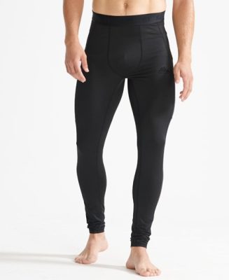Superdry Homme Sport Legging Sous-couche Noir Taille: XL