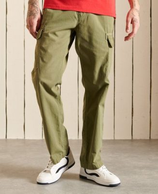 Superdry Homme Pantalon Cargo Fuselé Vintage Kaki Taille: 40