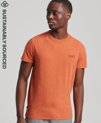 Superdry Homme T-shirt Essential Logo en Coton bio Orange Taille: Xxl