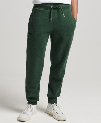 Superdry Homme Pantalon de Survêtement Brodé Vintage Logo en Coton bio Vert Taille: XL