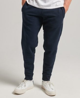 Superdry Homme Pantalon de Survêtement Fuselé Essential Bleu Marine Taille: S