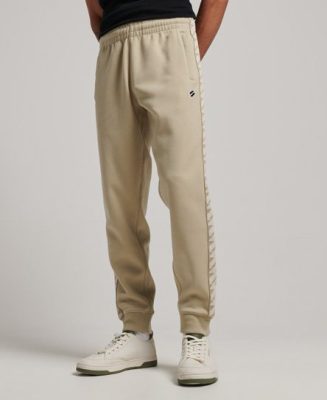 Superdry Homme Pantalon de Survêtement Tape Beige Taille: XL