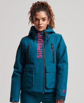 Superdry Femme Sport Veste Ultimate Rescue Turquoise Taille: 40