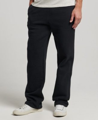 Superdry Homme Pantalon de Survêtement Droit Vintage Logo en Coton bio Noir Taille: XL