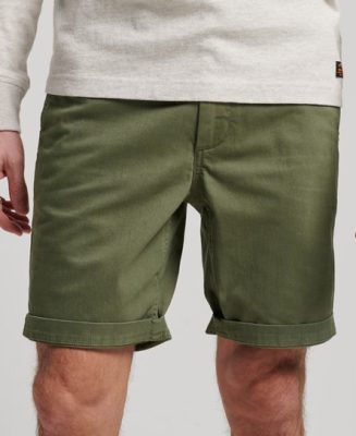 Superdry Homme Short Chino Officer Vert Taille: 32
