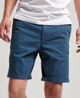 Superdry Homme Short Chino Officer Bleu Taille: 34