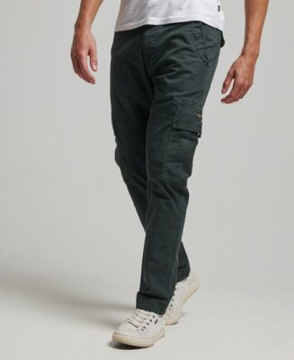 Superdry Homme Pantalon Cargo Core en Coton bio Gris Foncé Taille: 32/32