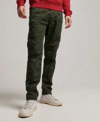 Superdry Homme Pantalon Cargo Core en Coton bio Vert Taille: 36/32