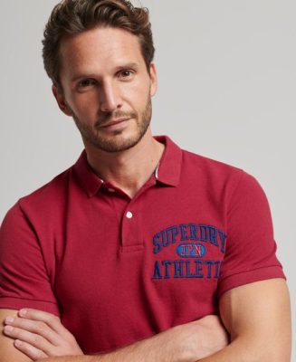 Superdry Homme Polo Superstate Rouge Taille: Xxxl