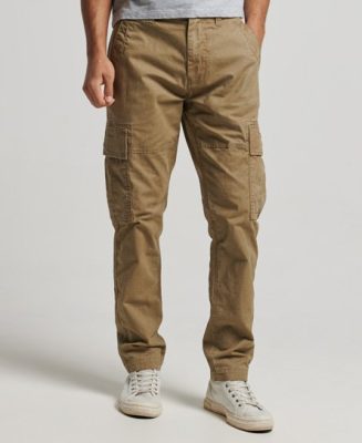 Superdry Homme Pantalon Cargo Core en Coton bio Beige Taille: 30/32