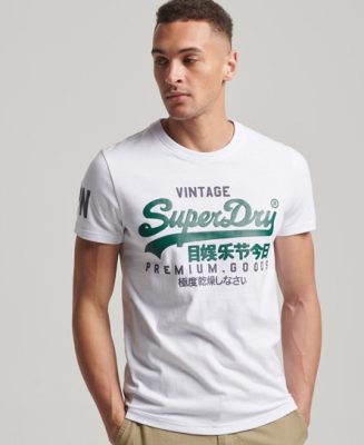 Superdry Homme T-shirt Vintage Logo en Coton bio Blanc Taille: XL