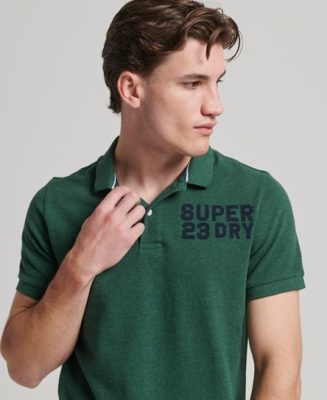Superdry Homme Polo Superstate Vert Taille: XL