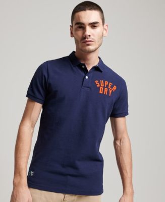 Superdry Homme Polo Superstate Bleu Marine Taille: L