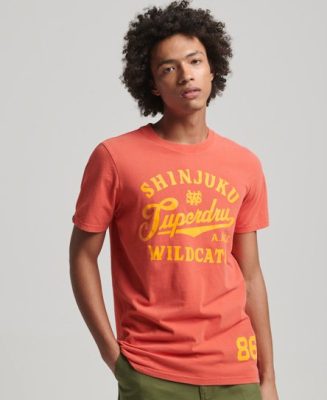 Superdry Homme T-shirt Vintage Home Run Rouge Taille: S