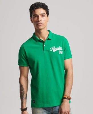 Superdry Homme Polo Superstate Vert Taille: S