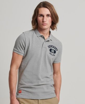 Superdry Homme Polo Superstate Gris Taille: Xxl