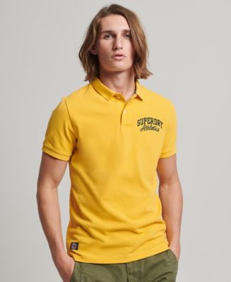 Superdry Homme Polo Superstate Jaune Taille: Xxl