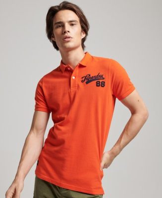 Superdry Homme Polo Superstate Orange Taille: Xxxl